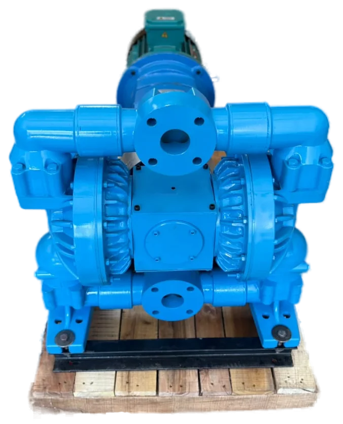 Sando EODD pump front view with suction and discharge flanges